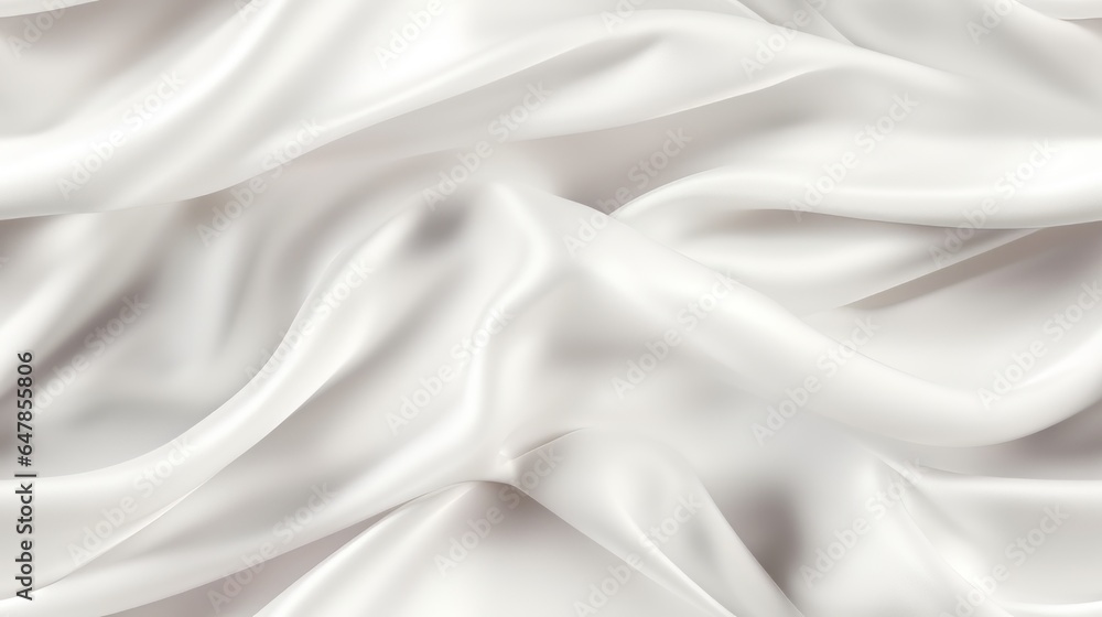 Obraz premium White fabric luminance. Gentle wavy and pure. A backdrop for design dreams. Embrace the elegance.