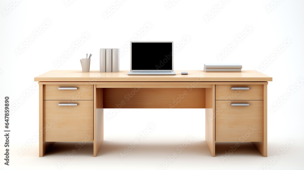 a laptop on a desk a laptop on a desk