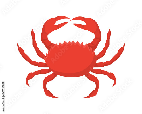 Seafood crab vector concept