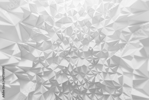 White abstract polygon pattern background