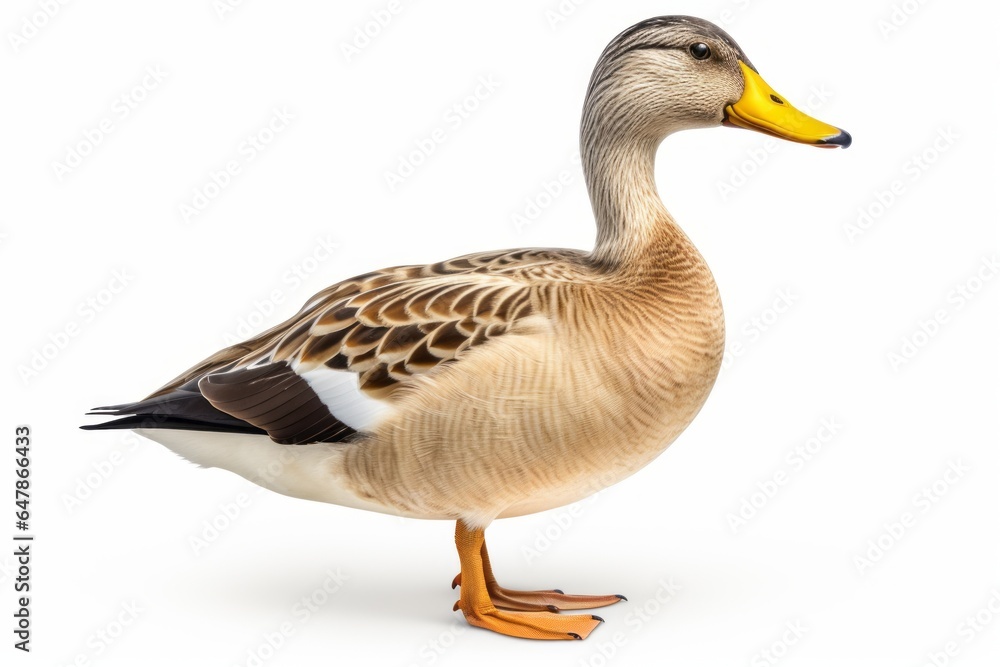 Duck, blank for design. Bird close-up. Background with place for text Duck, blank for design. Bird close-up. Background with place for text