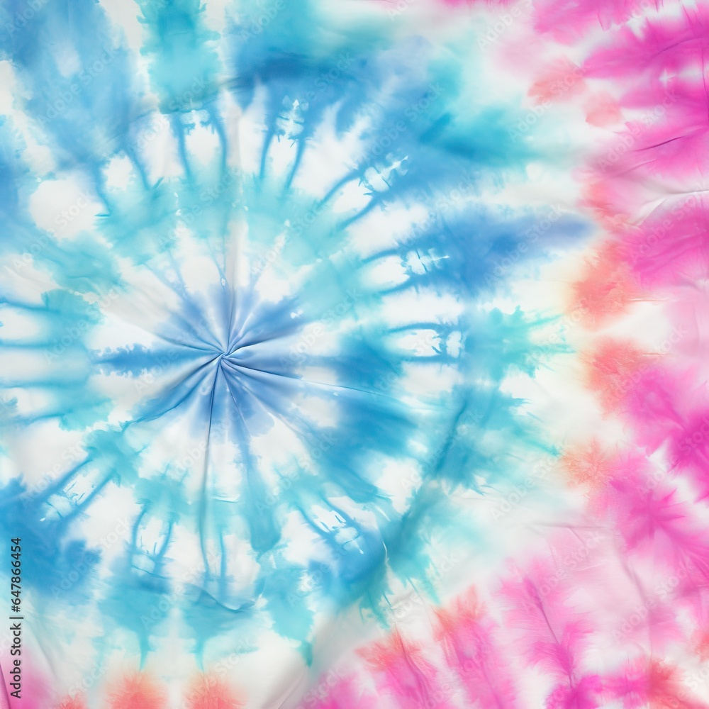 Obraz premium Pastel Tie Dye Designs Patterns, spiral tie dye pattern abstract texture background.