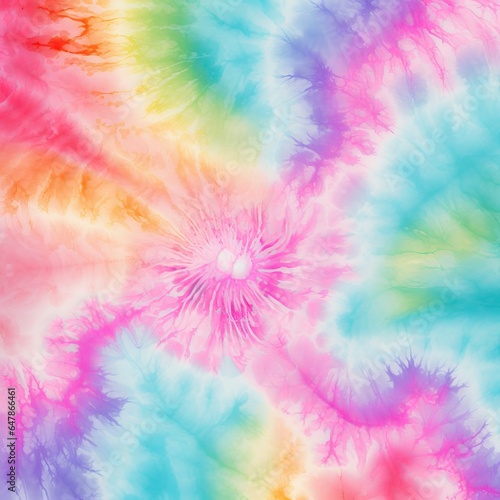 Pastel Tie Dye Designs Patterns, spiral tie dye pattern abstract texture background. © Suchart
