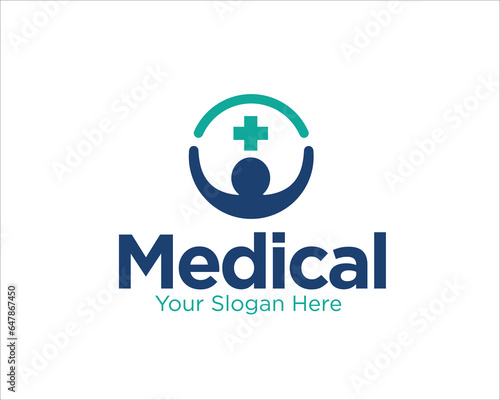 people medicare logo designs for health service and clinic logo