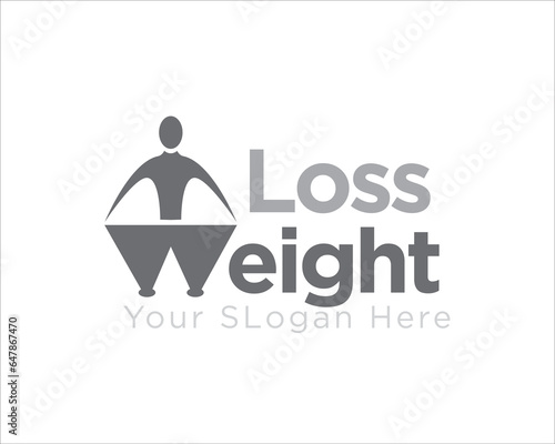 weight loss logo designs for health and clinic logo