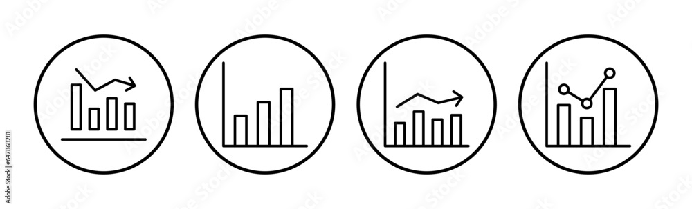 Growing graph Icon vector. Chart icon. Graph Icon Growing graph Icon vector. Chart icon. Graph Icon