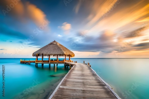 sunset on the maldives © zaroosh