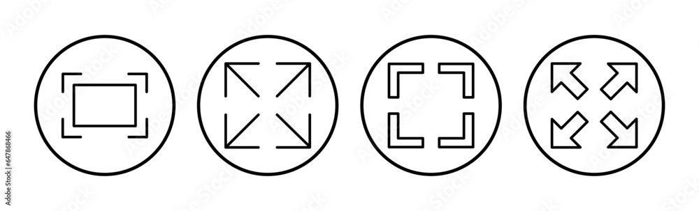 Fullscreen icon vector. expand fullscreen icon Fullscreen icon vector. expand fullscreen icon
