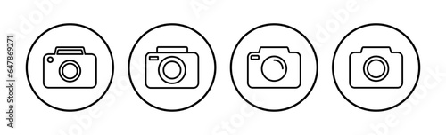 Camera Icon in trendy flat style isolated. Camera symbol web site design