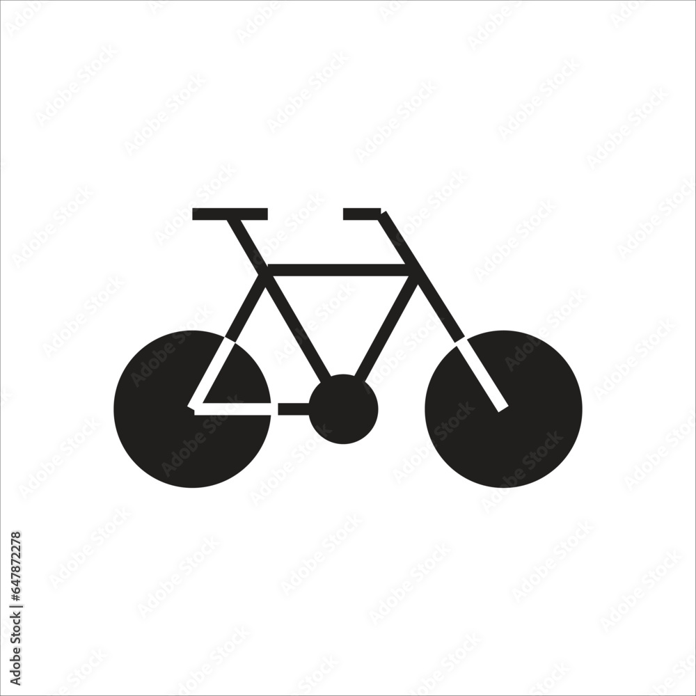 bycicle vector icon line template bycicle vector icon line template
