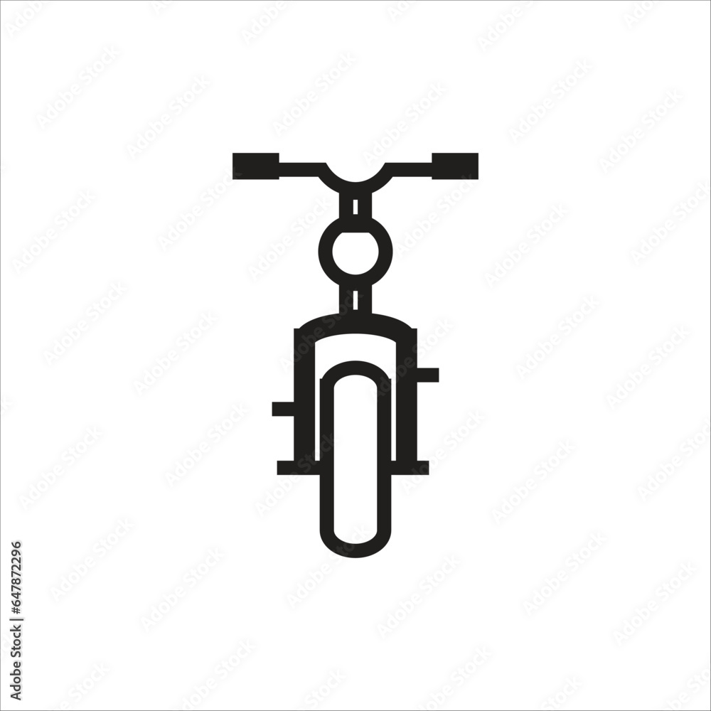 bycicle vector icon line template bycicle vector icon line template