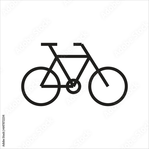bycicle vector icon line template