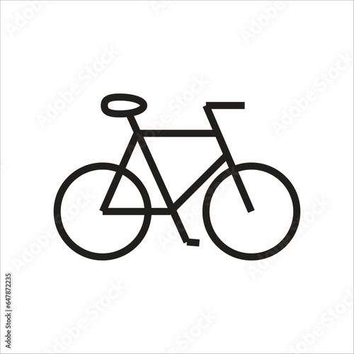 bycicle vector icon line template