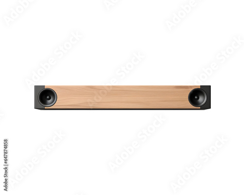 Shop soundbar speaker isolated on transparent background, Generative AI