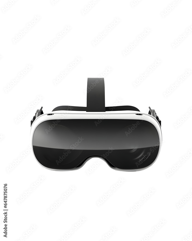Virtual reality headset or VR Goggles isolated on transparent background, AI Virtual reality headset or VR Goggles isolated on transparent background, AI