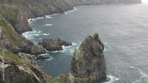 the abrupt coast in the north of Spain