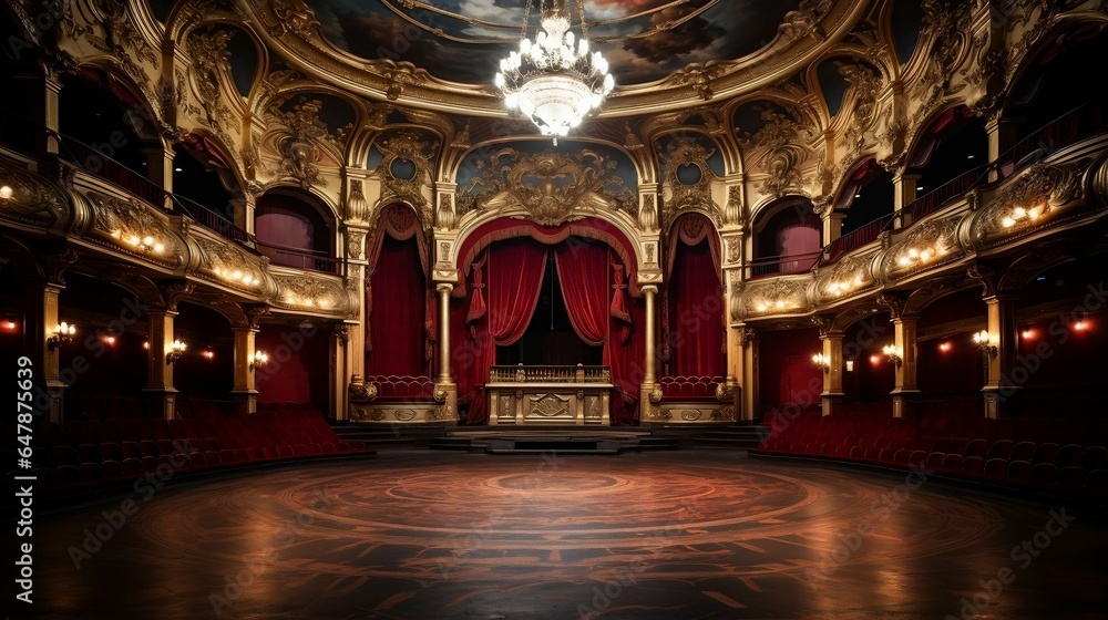 Obraz premium background Ornate grand opera house interior.cool wallpaper
