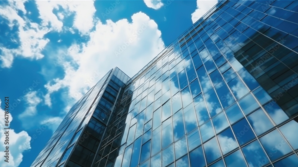 Modern glass skyscraper Modern glass skyscraper