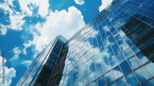 Modern glass skyscraper