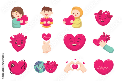 Illustration World Heart Day Collection