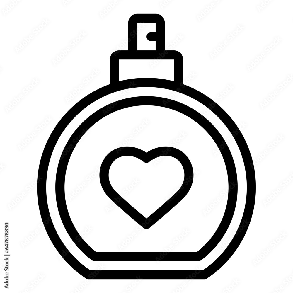 Perfume outline icon Perfume outline icon