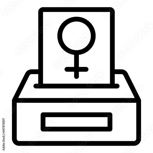 Vote politics outline icon
