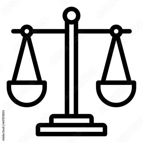 Justice and Law outline icon