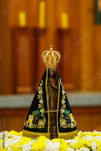 Statue of the image of Our Lady of Aparecida