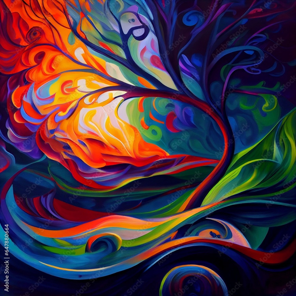 abstract background with swirls