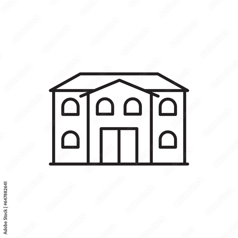 House icon home, building for app web logo banner poster icon House icon home, building for app web logo banner poster icon