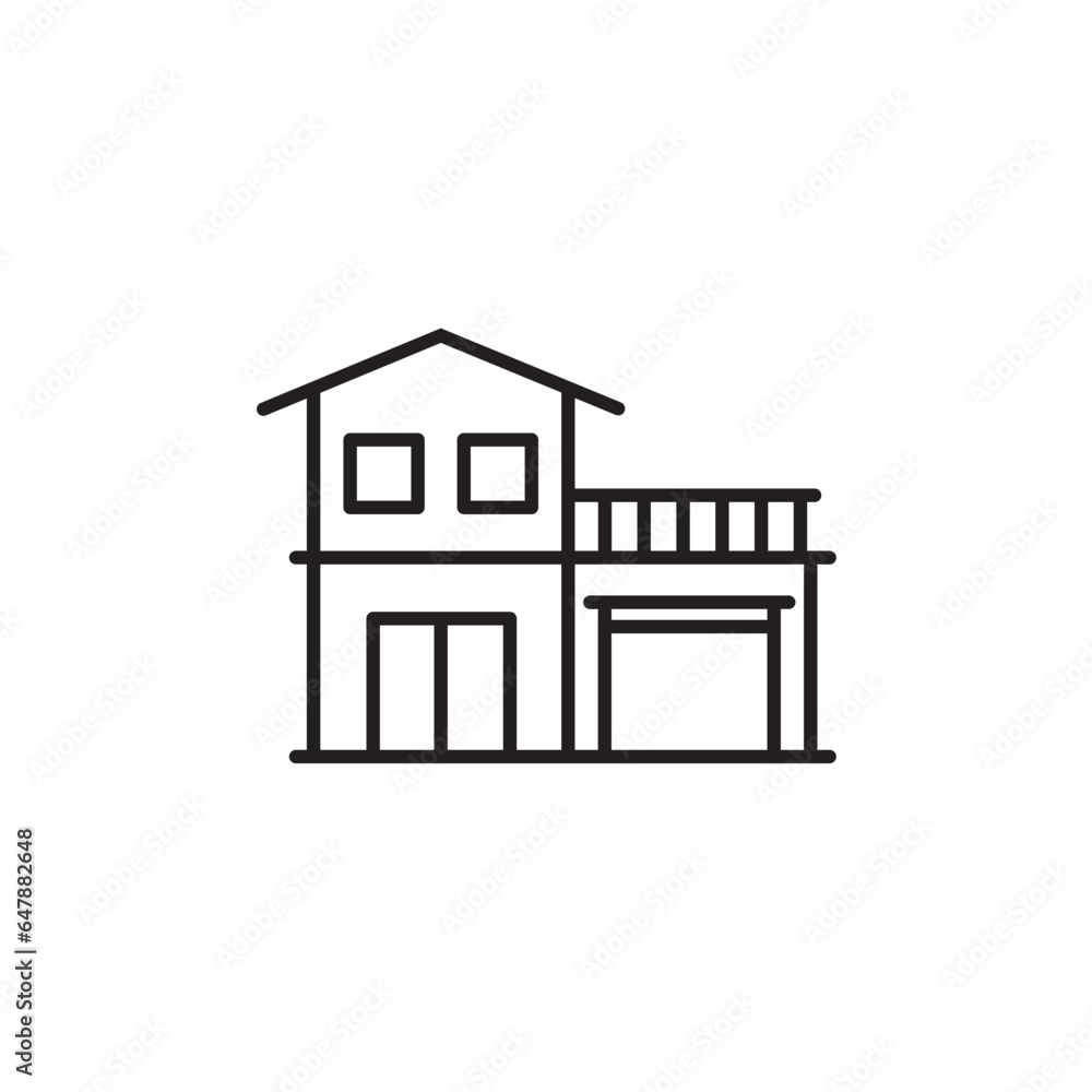 House icon home, building for app web logo banner poster icon House icon home, building for app web logo banner poster icon