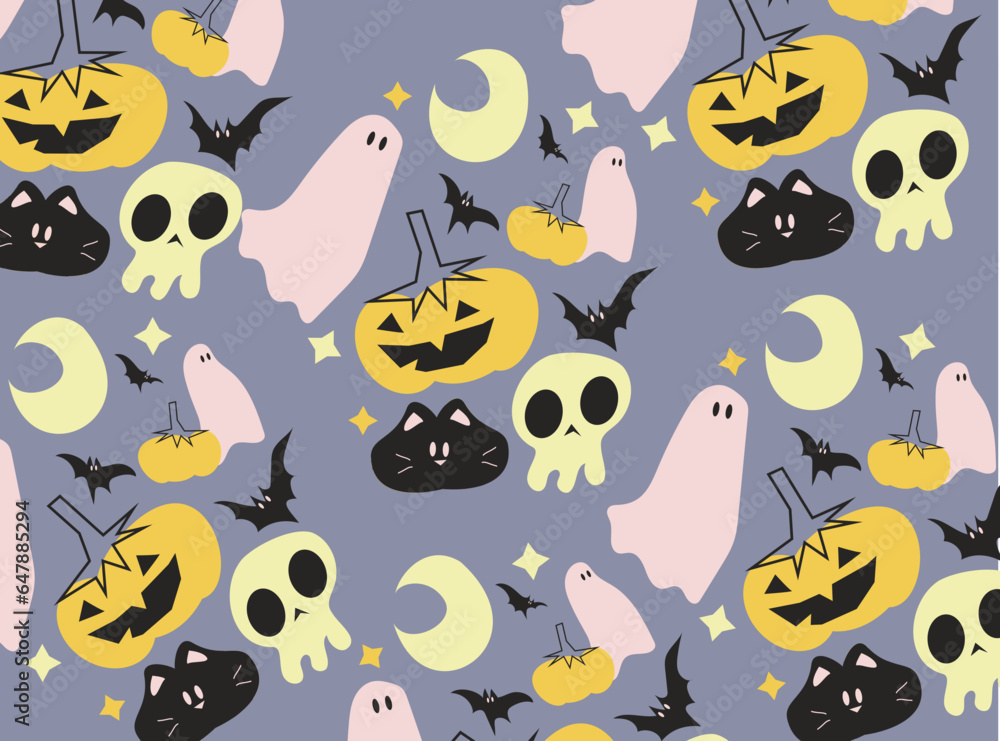 Obraz premium halloween pattern