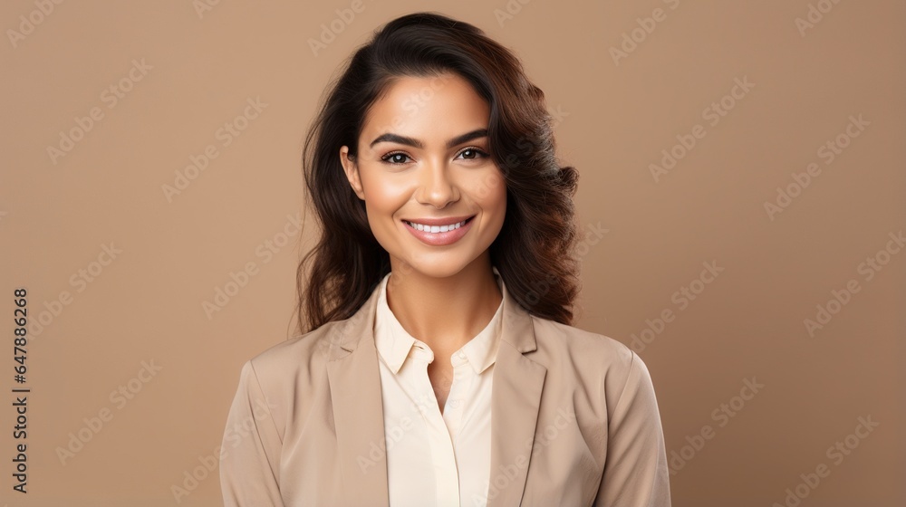 portrait of a smiling businesswoman with arms crossed isolated on studio background portrait of a smiling businesswoman with arms crossed isolated on studio background
