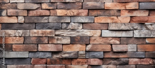 Modern stone brick wall pattern for background
