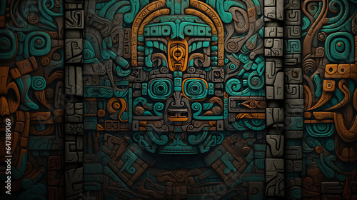 Ancient Glyphs: Aztec-Inspired Artistry