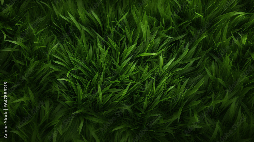 Lush Green Grass - obrazy, fototapety, plakaty 