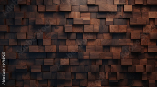 Rustic Elegance: Huanácaxtle Wooden Cube Texture