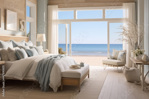 coastal beach view bedroom