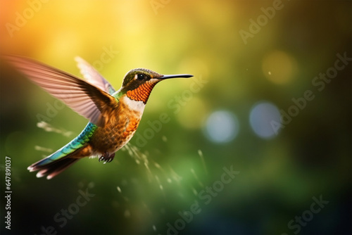 hummingbird in flight_