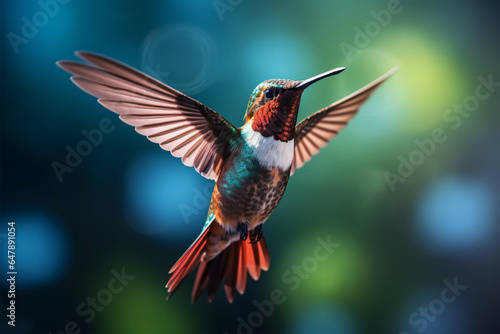 hummingbird in flight_