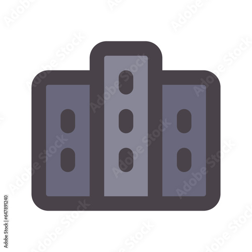condo flat line icon