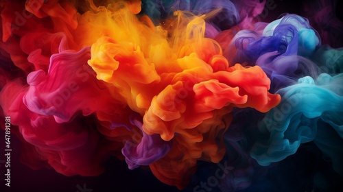 Conjure a mesmerizing visual journey as colorful waves of smoke unfold gracefully on a canvas of pure elegance.