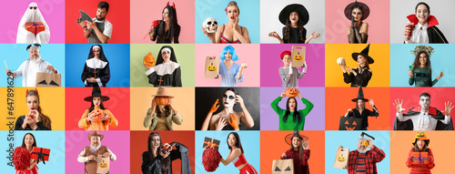 Big collage of different pe...