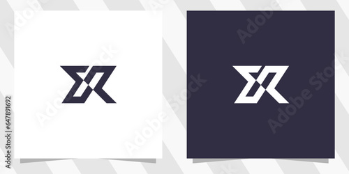 letter xr rx logo design