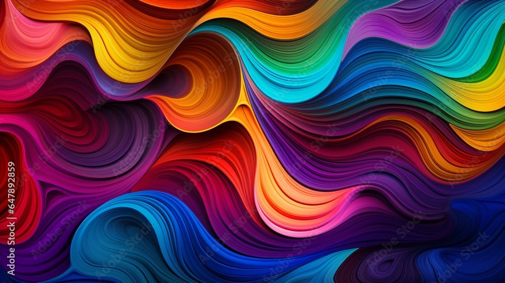 Design a mesmerizing abstract background, showcasing layers of vibrant colors that dance in intricate patterns.
