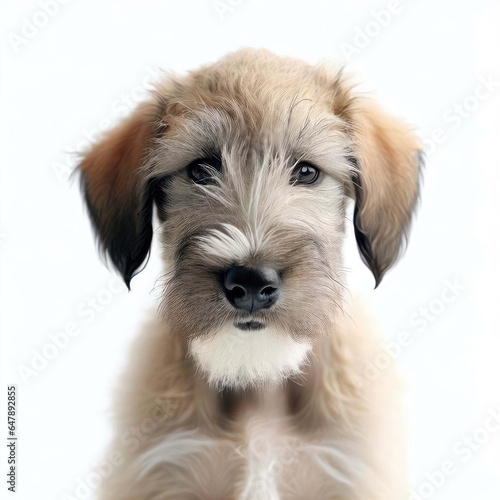 Delightful Baby Irish Wolfhound Smile, Generative AI