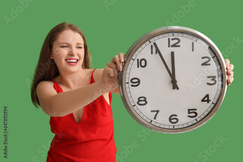 Stressed young woman with c...