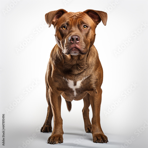 Cute black and brown pitbull