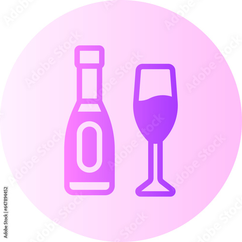 champagne gradient icon