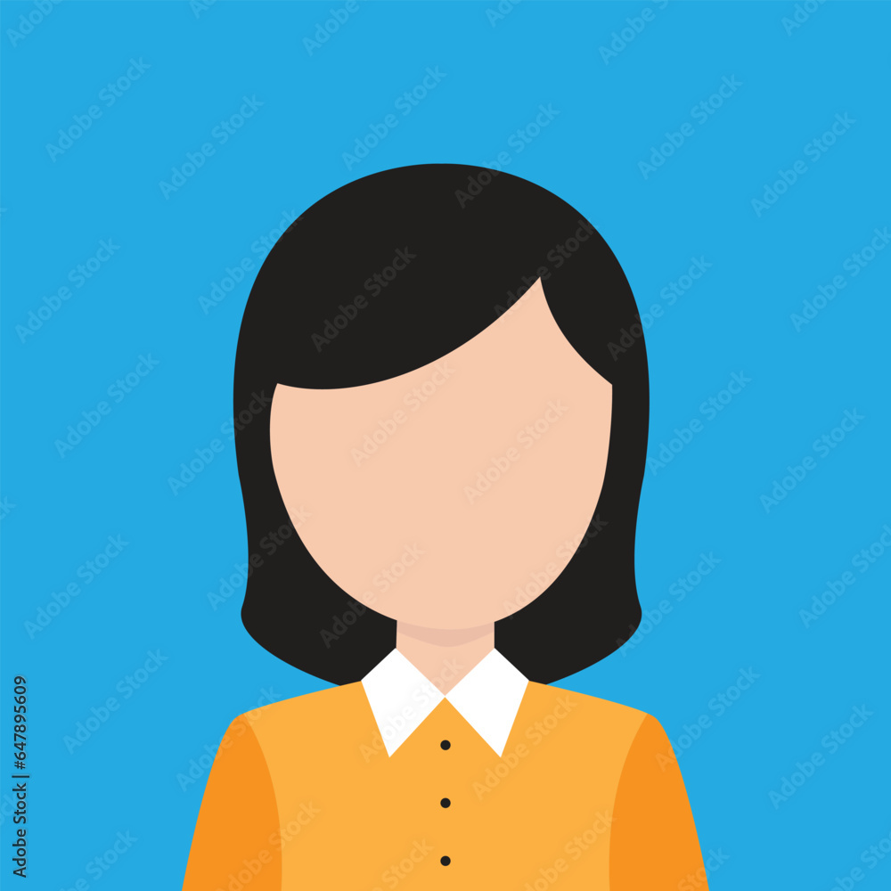 People art vector, flat design for avatar. People art vector, flat design for avatar.